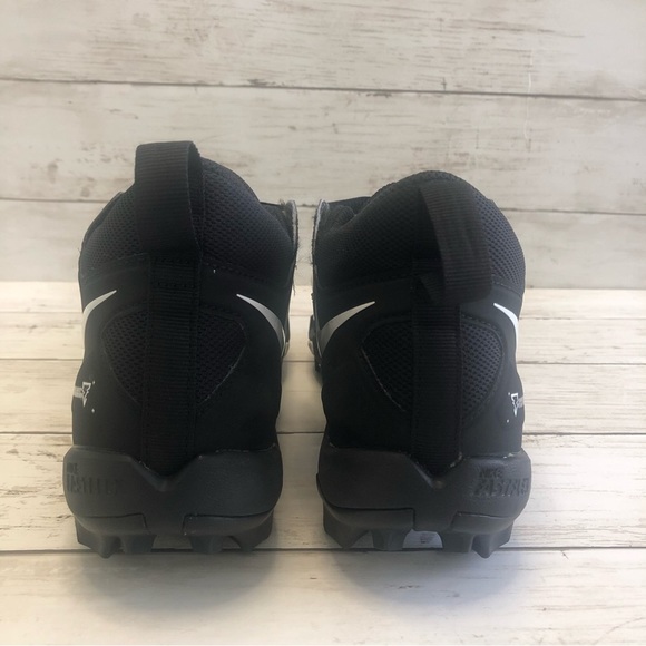 NIKE ALPHA Menace 3 Shark Men’s Black/White Football Cleats Size 7 - Picture 8 of 15